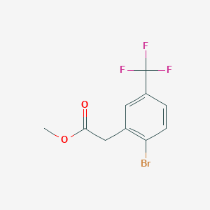 molecular formula C10H8BrF3O2 B2730657 Methyl 2-[2-Bromo-5-(trifluoromethyl)phenyl]acetate CAS No. 1069115-16-7