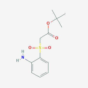 molecular formula C12H17NO4S B2730667 Tert-butyl [(2-aminophenyl)sulfonyl]acetate CAS No. 1326863-40-4