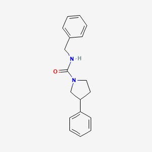 molecular formula C18H20N2O B2730668 N-benzyl-3-phenylpyrrolidine-1-carboxamide CAS No. 1208484-09-6
