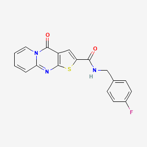 molecular formula C18H12FN3O2S B2730708 N-(4-fluorobenzyl)-4-oxo-4H-pyrido[1,2-a]thieno[2,3-d]pyrimidine-2-carboxamide CAS No. 690250-37-4