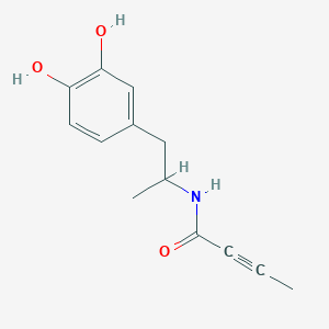 molecular formula C13H15NO3 B2730841 N-[1-(3,4-Dihydroxyphenyl)propan-2-yl]but-2-ynamide CAS No. 2411305-82-1