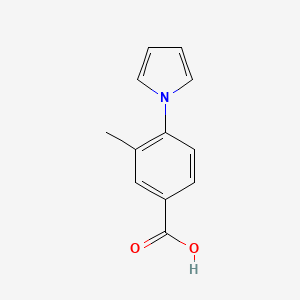 molecular formula C12H11NO2 B2730842 3-methyl-4-(1H-pyrrol-1-yl)benzoic acid CAS No. 593272-74-3