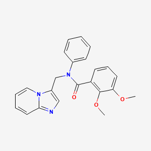 molecular formula C23H21N3O3 B2730867 N-(imidazo[1,2-a]pyridin-3-ylmethyl)-2,3-dimethoxy-N-phenylbenzamide CAS No. 1797961-42-2