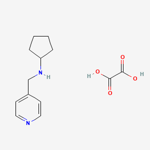molecular formula C13H18N2O4 B2730881 N-(pyridin-4-ylmethyl)cyclopentanamine oxalate CAS No. 1158746-37-2; 626210-39-7