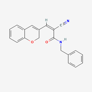 molecular formula C20H16N2O2 B2730896 N-benzyl-3-(2H-chromen-3-yl)-2-cyanoprop-2-enamide CAS No. 872349-55-8