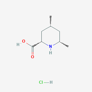 (2S,4R,6S)-4,6-Dimethylpiperidine-2-carboxylic acid;hydrochloride