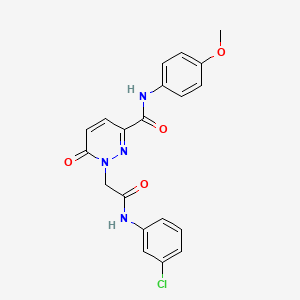 1-(2-((3-chlorophenyl)amino)-2-oxoethyl)-N-(4-methoxyphenyl)-6-oxo-1,6-dihydropyridazine-3-carboxamide