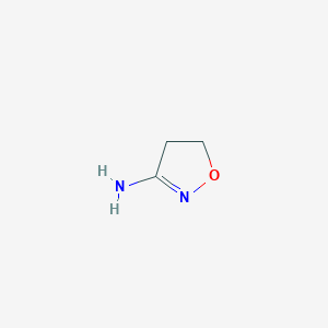 molecular formula C3H6N2O B2730927 4,5-dihydro-1,2-oxazol-3-amine CAS No. 41832-92-2
