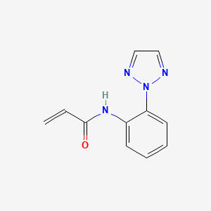 molecular formula C11H10N4O B2730990 N-[2-(Triazol-2-yl)phenyl]prop-2-enamide CAS No. 2305526-50-3