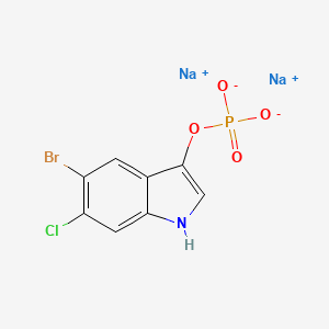 molecular formula C8H4BrClNNa2O4P B2731004 Sodium 5-bromo-6-chloro-1H-indol-3-yl phosphate CAS No. 404366-59-2