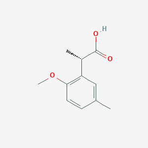 molecular formula C11H14O3 B2731044 (2S)-2-(2-Methoxy-5-methylphenyl)propanoic acid CAS No. 2248172-76-9