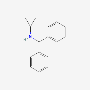 molecular formula C16H17N B2731082 N-(Diphenylmethyl)cyclopropanamine CAS No. 872677-43-5
