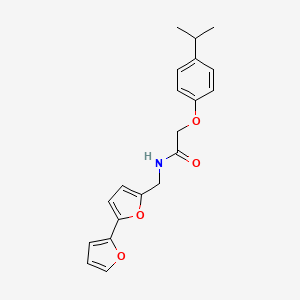 molecular formula C20H21NO4 B2731182 N-([2,2'-bifuran]-5-ylmethyl)-2-(4-isopropylphenoxy)acetamide CAS No. 2034563-83-0