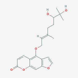 molecular formula C21H22O6 B027312 6-7-Dihydroxybergamottin CAS No. 145414-76-2