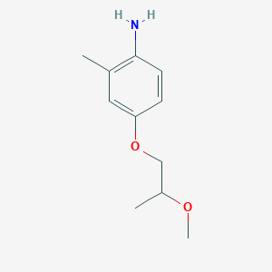 molecular formula C11H17NO2 B2731201 4-(2-Methoxypropoxy)-2-methylaniline CAS No. 1565471-67-1