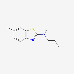 molecular formula C12H16N2S B2731204 N-butyl-6-methyl-1,3-benzothiazol-2-amine CAS No. 85063-64-5