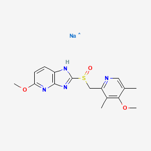 molecular formula C16H18N4NaO3S B2731220 Tenatoprazole sodium 