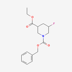 B2731250 1-Benzyl 3-ethyl 5-fluoropiperidine-1,3-dicarboxylate CAS No. 1823995-53-4