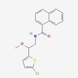 molecular formula C18H16ClNO2S B2731282 N-[2-(5-chlorothiophen-2-yl)-2-methoxyethyl]naphthalene-1-carboxamide CAS No. 2034442-60-7