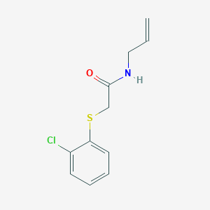 molecular formula C11H12ClNOS B2731306 N-allyl-2-[(2-chlorophenyl)sulfanyl]acetamide CAS No. 339097-64-2