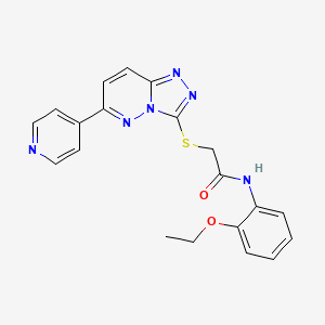 molecular formula C20H18N6O2S B2731333 N-(2-ethoxyphenyl)-2-((6-(pyridin-4-yl)-[1,2,4]triazolo[4,3-b]pyridazin-3-yl)thio)acetamide CAS No. 894060-57-2