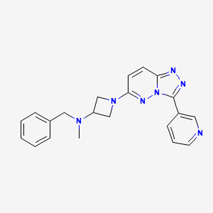 molecular formula C21H21N7 B2731343 N-benzyl-N-methyl-1-[3-(pyridin-3-yl)-[1,2,4]triazolo[4,3-b]pyridazin-6-yl]azetidin-3-amine CAS No. 2379972-90-2