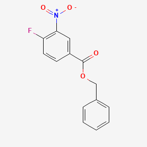molecular formula C14H10FNO4 B2731368 Benzyl 4-fluoro-3-nitrobenzoate CAS No. 291528-32-0