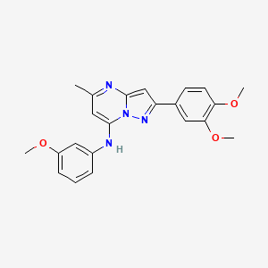 2-(3,4-dimethoxyphenyl)-N-(3-methoxyphenyl)-5-methylpyrazolo[1,5-a]pyrimidin-7-amine