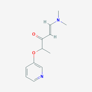 molecular formula C12H16N2O2 B2731412 1-(Dimethylamino)-4-(3-pyridinyloxy)-1-penten-3-one CAS No. 886361-43-9