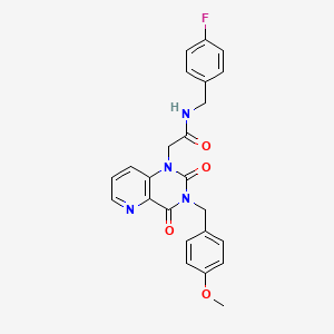 N-(4-fluorobenzyl)-2-(3-(4-methoxybenzyl)-2,4-dioxo-3,4-dihydropyrido[3,2-d]pyrimidin-1(2H)-yl)acetamide