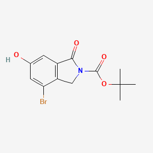 molecular formula C13H14BrNO4 B2731426 tert-Butyl 4-bromo-6-hydroxy-1-oxo-3H-isoindole-2-carboxylate CAS No. 2055119-08-7