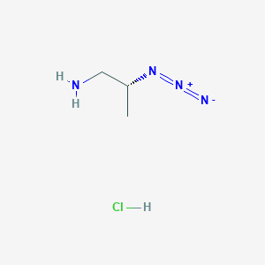 molecular formula C3H9ClN4 B2731433 (2R)-2-azidopropan-1-amine hydrochloride CAS No. 847259-89-6