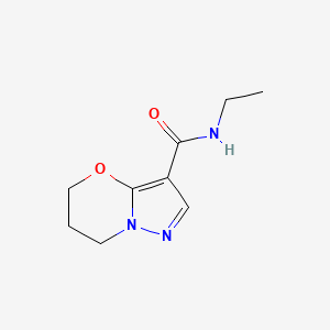 molecular formula C9H13N3O2 B2731434 N-ethyl-6,7-dihydro-5H-pyrazolo[5,1-b][1,3]oxazine-3-carboxamide CAS No. 1421456-06-5