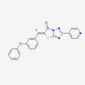 (Z)-5-(3-phenoxybenzylidene)-2-(pyridin-4-yl)thiazolo[3,2-b][1,2,4]triazol-6(5H)-one