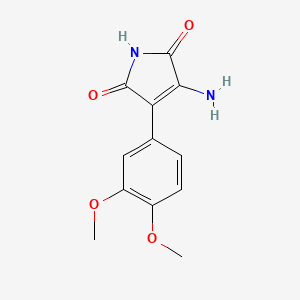 3-amino-4-(3,4-dimethoxyphenyl)-1H-pyrrole-2,5-dione