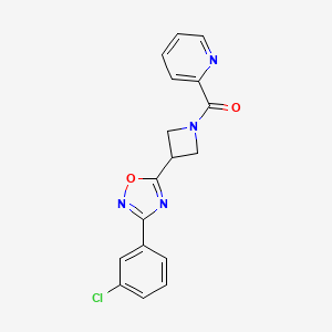 (3-(3-(3-Chlorophenyl)-1,2,4-oxadiazol-5-yl)azetidin-1-yl)(pyridin-2-yl)methanone