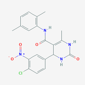 4-(4-chloro-3-nitrophenyl)-N-(2,5-dimethylphenyl)-6-methyl-2-oxo-1,2,3,4-tetrahydropyrimidine-5-carboxamide