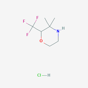 3,3-Dimethyl-2-(trifluoromethyl)morpholine;hydrochloride