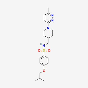 4-isobutoxy-N-((1-(6-methylpyridazin-3-yl)piperidin-4-yl)methyl)benzenesulfonamide