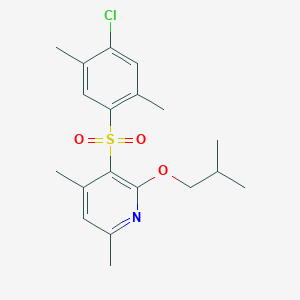 3-[(4-Chloro-2,5-dimethylphenyl)sulfonyl]-2-isobutoxy-4,6-dimethylpyridine