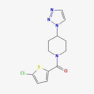 (4-(1H-1,2,3-triazol-1-yl)piperidin-1-yl)(5-chlorothiophen-2-yl)methanone
