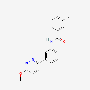 molecular formula C20H19N3O2 B2731471 N-[3-(6-methoxypyridazin-3-yl)phenyl]-3,4-dimethylbenzamide CAS No. 922614-14-0