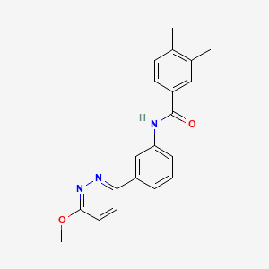 N-[3-(6-methoxy-3-pyridazinyl)phenyl]-3,4-dimethylbenzamide