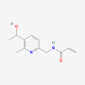 N-[[5-(1-Hydroxyethyl)-6-methylpyridin-2-yl]methyl]prop-2-enamide