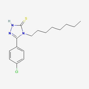 5-(4-chlorophenyl)-4-octyl-4H-1,2,4-triazole-3-thiol