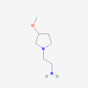 molecular formula C7H16N2O B2731490 2-(3-Methoxypyrrolidin-1-yl)ethanamine CAS No. 1695494-84-8