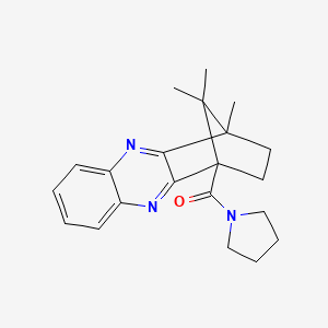 pyrrolidin-1-yl(4,11,11-trimethyl-3,4-dihydro-1,4-methanophenazin-1(2H)-yl)methanone