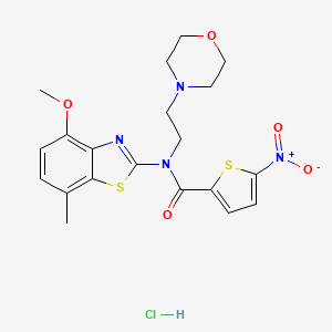 N-(4-methoxy-7-methylbenzo[d]thiazol-2-yl)-N-(2-morpholinoethyl)-5-nitrothiophene-2-carboxamide hydrochloride