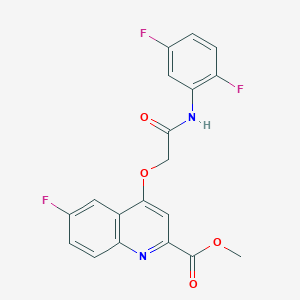 molecular formula C19H13F3N2O4 B2731513 N-(3,4-二甲基苯基)-4-{[2,3-二氧代-4-(吡啶-2-基甲基)哌嗪-1-基]甲基}苯甲酰胺 CAS No. 1358417-29-4