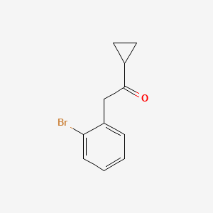 molecular formula C11H11BrO B2731514 2-(2-Bromophenyl)-1-cyclopropylethan-1-one CAS No. 952722-66-6